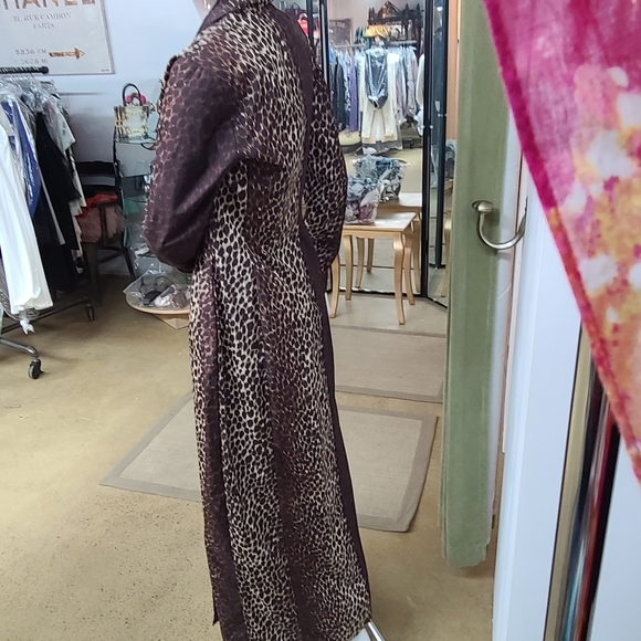 1990's DOLCE & GABBANA Leopard Printed Long Coat - Picture 12 of 15